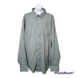 UNTUCKit Mens Ripasso Button Down Shirt Size 3XL Green Gingham Long Sleeve XXL